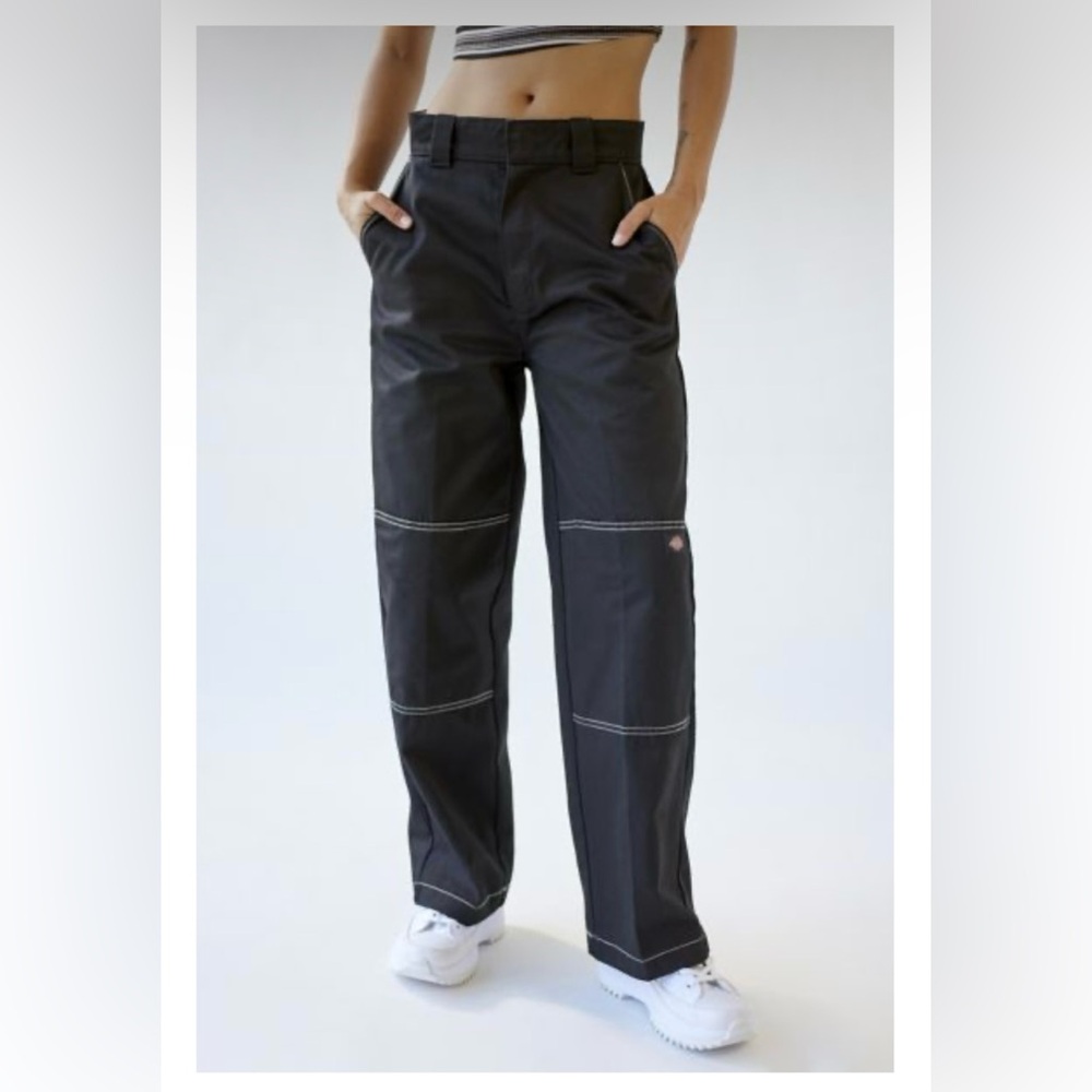 Dickies Seamed Trouser Pants. Black. Size US 2 / UK 6.